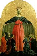 Piero della Francesca madonna della misericordia, central panel of the polyptych of the misericordia oil